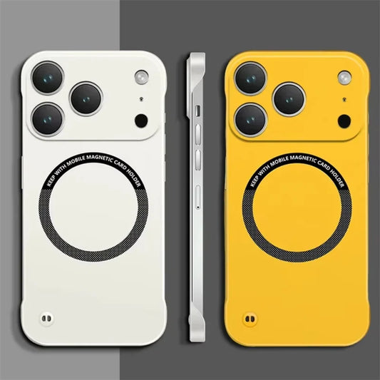 Slim Magnetic Magsafe Case For iPhone 17 Air / 16 / 15 / 14 / 13 Pro Max | Ultra Thin Frameless Hard PC Cover