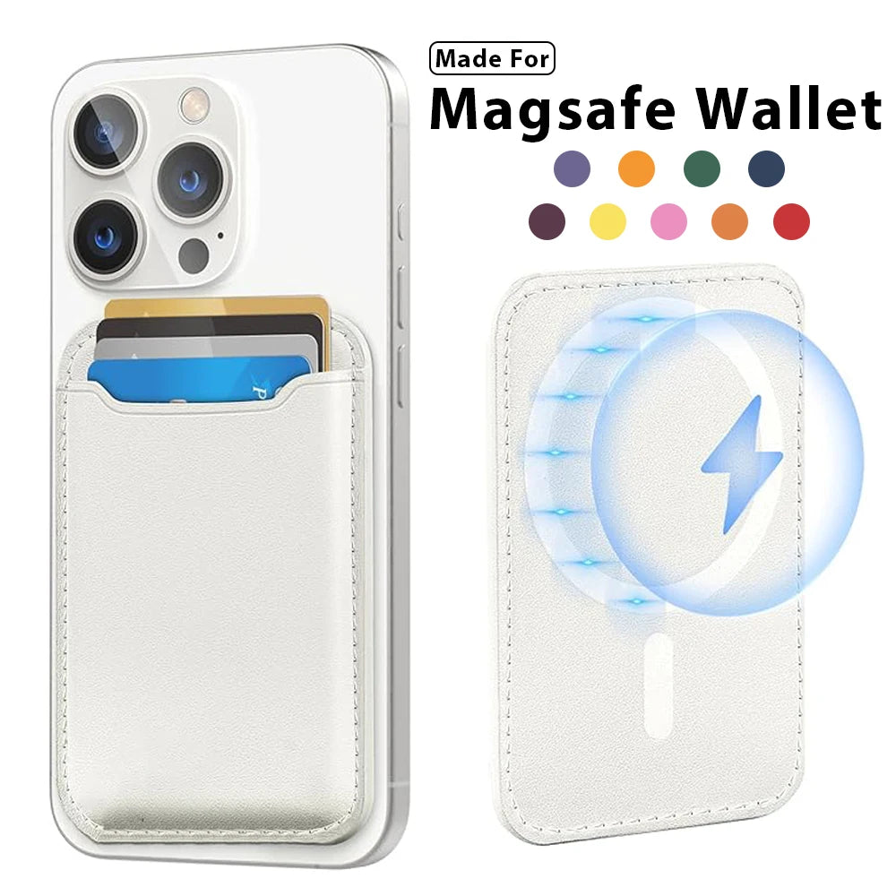 premium MagSafe Magnetic Wallet – Slim Leather Credit Card Holder for iPhone 16/15/14/13 Pro Max