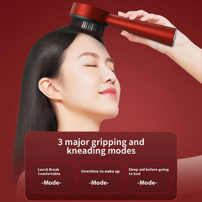 Smart Electric Scalp Massager | Red Light Therapy Comb for Hair Growth & Stress Relief