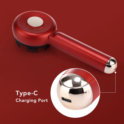Smart Electric Scalp Massager | Red Light Therapy Comb for Hair Growth & Stress Relief