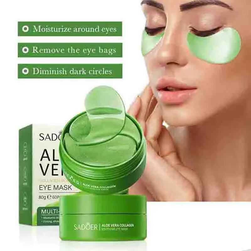 BIOAQUA Collagen Eye Masks – 60pcs Anti-Dark Circles, Firming & Moisturizing Gel Eye Patches