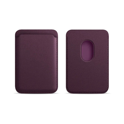 Classic Leather MagSafe Wallet Cover – Secure Magnetic Card Holder Case for iPhone