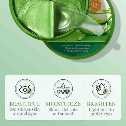 BIOAQUA Collagen Eye Masks – 60pcs Anti-Dark Circles, Firming & Moisturizing Gel Eye Patches