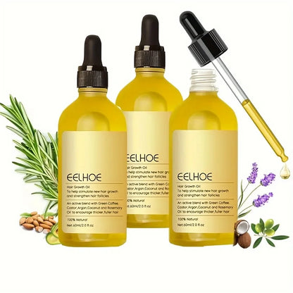 Veganic Hair Strength Oil – Smooth, Shine & Repair with Rosemary & Lavender