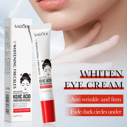 SADOER Kojic Acid Retinol Eye Cream for Dark Circles, Puffiness & Fine Lines Anti-Aging Moisturizing Eye Care