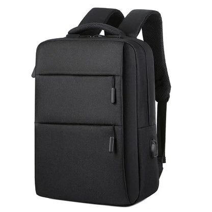 Casual Men’s Rucksack | Oxford Fabric Waterproof School & Travel Backpack with USB