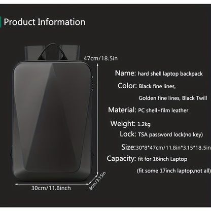 Resilver Men’s Professional Laptop Backpack – Durable Anti-Theft Travel Bag with USB Charging Port & Multi-Pocket Storage
